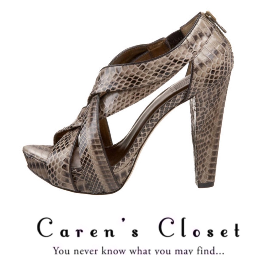 Pelle Moda Pepper Snake Platform Sandal - Picture 3 of 7